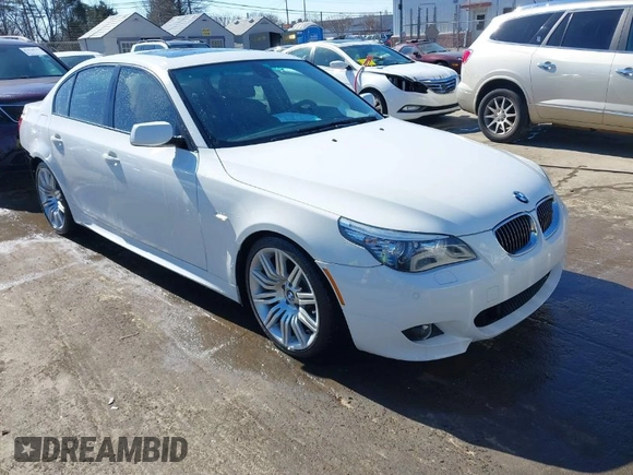 2008 BMW 5 Series 550i with VIN WBANW53588CT54008, listed as a IAAI auction lot 41586487 with 81,351 mi miles. Bid and sale history available at carsss.com. Image 1.