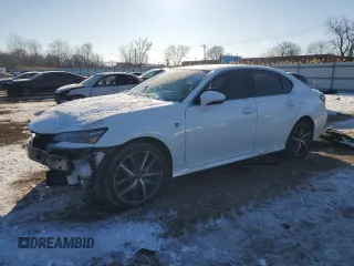 2017 Lexus GS with VIN JTHCZ1BLXHA006943, listed as a Copart auction lot 42955245 with 45,652 mi miles and Salvage Title. Bid and sale history available at carsss.com. Image 1.