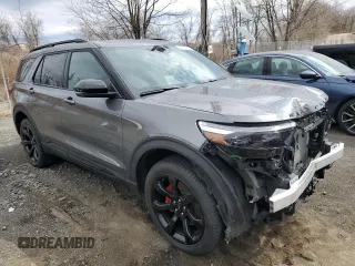 2023 Ford Explorer ST with VIN 1FM5K8GC7PGC12499, listed as a Copart auction lot 51211915 with 9,485 mi miles and Salvage Title. Bid and sale history available at carsss.com. Image 4.