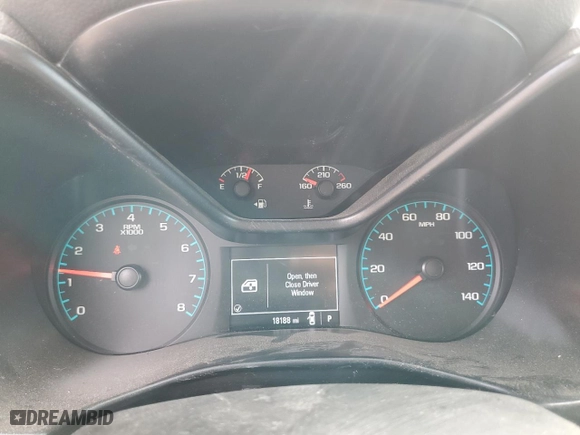 2018 Chevrolet Colorado 4WD Work Truck with VIN 1GCHTBEAXJ1220328, listed as a Copart auction lot 71120503 with 18,188 mi miles and Salvage Title. Bid and sale history available at carsss.com. Image 9.