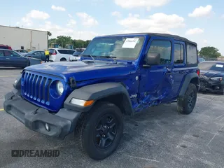 2018 Jeep Wrangler Unlimited Sport z VIN 1C4HJXDNXJW289319, wystawiony jako IAAI lot #42066282 z przebiegiem 76 963 mil mil oraz . Historia ofert i sprzedaży dostępna na DreamBid. Obrazek 6.