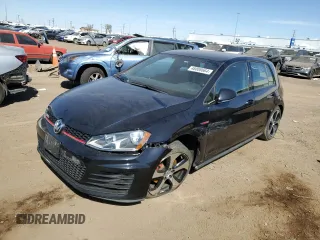 2016 Volkswagen Golf GTI SE with VIN 3VW4T7AU3GM001263, listed as a Copart auction lot 48008664 with 75,552 mi miles. Bid and sale history available at carsss.com. Image 1.