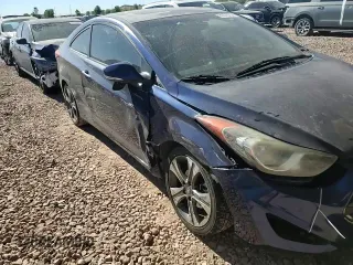 2013 Hyundai Elantra Coupe SE with VIN KMHDH6AE2DU016461, listed as a Copart auction lot 80578204 with 128,925 mi miles and Salvage Title. Bid and sale history available at carsss.com. Image 10.