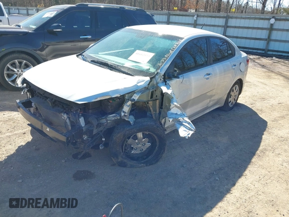 2022 Kia Rio S with VIN 3KPA24AD2NE447421, listed as a IAAI auction lot 41682873 with 52,963 mi miles. Bid and sale history available at carsss.com. Image 2.