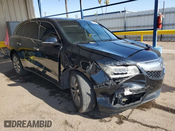 2014 Acura MDX Technology with VIN 5FRYD4H42EB039282, listed as a Copart auction lot 61421335 with 159,692 mi miles and Clean title. Bid and sale history available at DreamBid. Image 4.