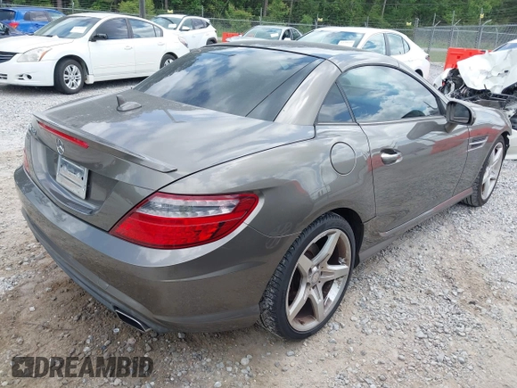 2015 Mercedes-Benz SLK 250 with VIN WDDPK4HA5FF110938, listed as a IAAI auction lot 42098160 with 46,779 mi miles and . Bid and sale history available at DreamBid. Image 4.