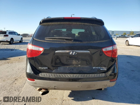 2011 Hyundai Veracruz GLS with VIN KM8NUDCC1BU169149, listed as a Copart auction lot 48687075 with 130,435 mi miles and Salvage Title. Bid and sale history available at DreamBid. Image 6.