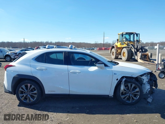 2020 Lexus UX 250h F Sport with VIN JTHE9JBH9L2035843, listed as a IAAI auction lot 41633990 with 91,984 mi miles and . Bid and sale history available at DreamBid. Image 13.