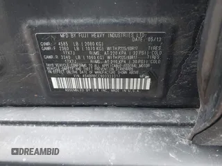 2013 Subaru Outback Premium z VIN 4S4BRBCC9D3323317, wystawiony jako IAAI lot #42303328 z przebiegiem 199 802 mil mil oraz . Historia ofert i sprzedaży dostępna na DreamBid. Obrazek 9.