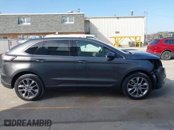 2015 Ford Edge Titanium with VIN 2FMPK4K81FBC30541, listed as a IAAI auction lot 41810625 with 117,345 mi miles. Bid and sale history available at carsss.com. Image 14.