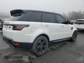 2019 Land Rover Range Rover Sport HSE with VIN SALWR2RV5KA422443, listed as a Copart auction lot 53635795 with 108,818 mi miles and Salvage title. Bid and sale history available at DreamBid. Image 3.