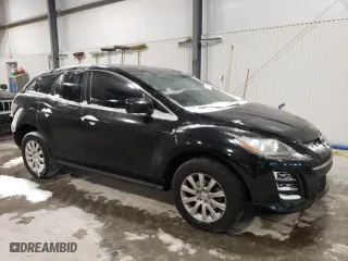 2011 Mazda CX-7 i SV with VIN JM3ER2A59B0380645, listed as a Copart auction lot 45112205 with 187,332 mi miles and Salvage Title. Bid and sale history available at carsss.com. Image 4.