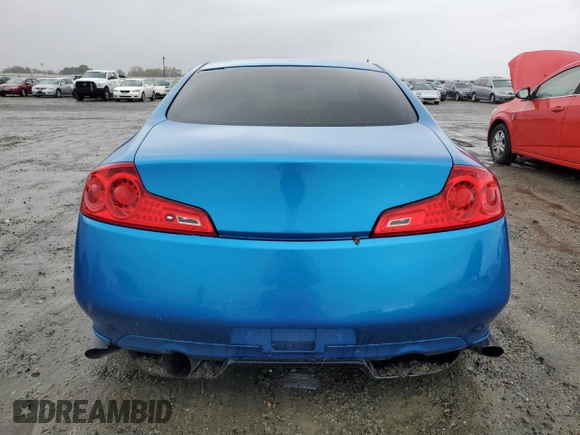 2006 Infiniti G35 Coupe with VIN JNKCV54E56M706849, listed as a Copart auction lot 81933864 with 176,651 mi miles and Clean Title. Bid and sale history available at carsss.com. Image 6.