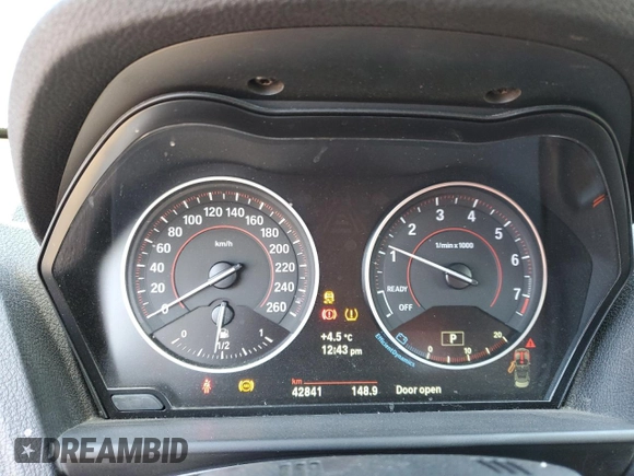 2017 BMW 2 Series with VIN WBA2L3C57HV667278, listed as a Copart auction lot 47354834 with 42,841 mi miles and . Bid and sale history available at DreamBid. Image 9.