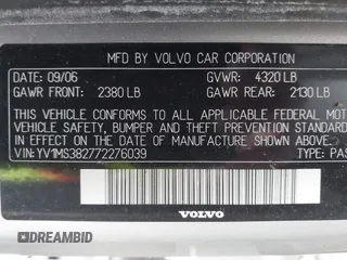 2007 Volvo S40 2.4L с VIN YV1MS382772276039, выставлен на аукционе IAAI как лот 42392726 с пробегом 65 705 миль миль и . История ставок и продаж доступна на DreamBid. Изображение 9.