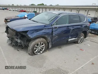 2019 Hyundai Santa Fe SE with VIN 5NMS2CAD7KH127725, listed as a Copart auction lot 58235015 with 90,283 mi miles and Salvage title. Bid and sale history available at DreamBid. Image 1.