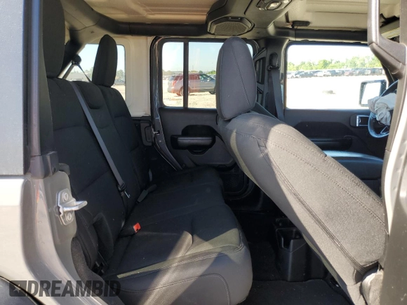 2018 Jeep Wrangler Unlimited Sport S with VIN 1C4HJXDG8JW227693, listed as a Copart auction lot 56694565 with 134,638 mi miles and Salvage title. Bid and sale history available at DreamBid. Image 11.