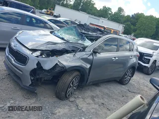 2019 Kia Sportage EX with VIN KNDPN3AC5K7591849, listed as a IAAI auction lot 42166917 with 50,984 mi miles and . Bid and sale history available at DreamBid. Image 14.