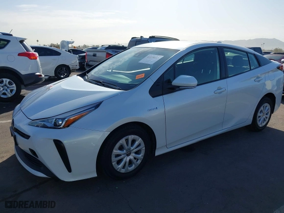 2021 Toyota Prius L Eco with VIN JTDKAMFU7M3133544, listed as a IAAI auction lot 41548653 with 115,214 mi miles. Bid and sale history available at carsss.com. Image 18.