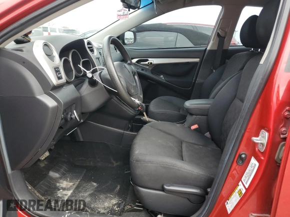 2009 Pontiac Vibe w/1SA with VIN 5Y2SP67899Z453514, listed as a Copart auction lot 80815804 with 197,292 mi miles and Salvage Title. Bid and sale history available at carsss.com. Image 7.