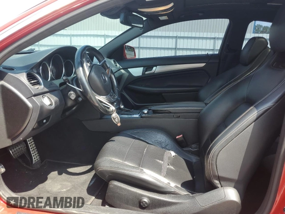 2012 Mercedes-Benz C 250 with VIN WDDGJ4HB4CF780942, listed as a Copart auction lot 59398325 with 155,955 mi miles and Salvage title. Bid and sale history available at DreamBid. Image 7.