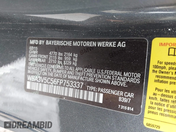 2015 BMW 4 Series 428i z VIN WBA3V5C56FP753337, wystawiony jako IAAI lot #41959843 z przebiegiem 68 086 mil mil oraz . Historia ofert i sprzedaży dostępna na DreamBid. Obrazek 9.