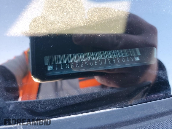 2016 Chevrolet Traverse LT with VIN 1GNKRGKD6GJ292045, listed as a Copart auction lot 50424205 with 160,450 mi miles and Salvage Title. Bid and sale history available at DreamBid. Image 15.