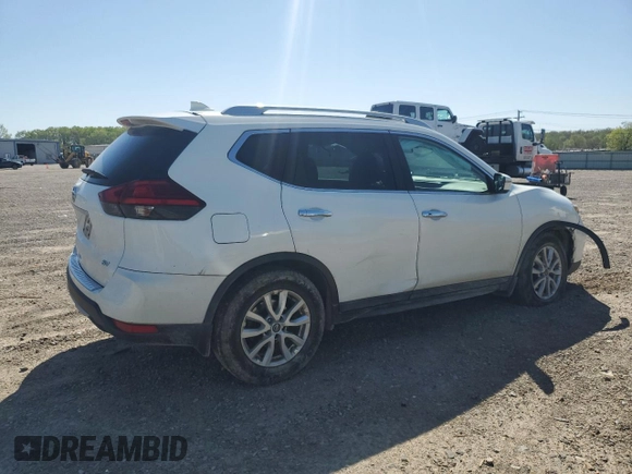 2017 Nissan Rogue SV with VIN 5N1AT2MT2HC887215, listed as a Copart auction lot 52253345 with 80,500 mi miles and Salvage Title. Bid and sale history available at carsss.com. Image 3.