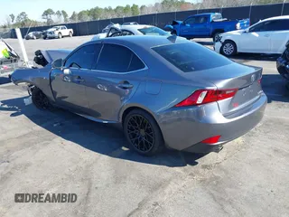2014 Lexus IS 350 with VIN JTHBE1D21E5005034, listed as a IAAI auction lot 41674483 with 110,456 mi miles. Bid and sale history available at carsss.com. Image 3.
