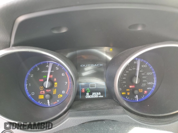 2018 Subaru Outback Touring with VIN 4S4BSATC5J3209910, listed as a Copart auction lot 49455595 with 90,539 mi miles and Salvage title. Bid and sale history available at DreamBid. Image 9.