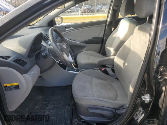 2014 Hyundai Accent GS with VIN KMHCT5AE8EU165981, listed as a Copart auction lot 88090345 with 160,648 mi miles and Salvage title. Bid and sale history available at DreamBid. Image 7.