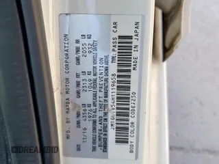 2017 Mazda Mazda6 Touring with VIN JM1GL1V54H1119658, listed as a Copart auction lot 52875885 with 207,010 mi miles and Salvage Title. Bid and sale history available at carsss.com. Image 12.