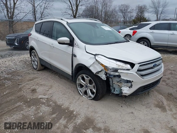 2019 Ford Escape Titanium with VIN 1FMCU9J95KUB50793, listed as a IAAI auction lot 41501161 with 111,644 mi miles. Bid and sale history available at carsss.com. Image 1.