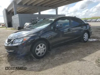 2013 Honda Civic LX with VIN 2HGFB2F53DH526404, listed as a Copart auction lot 57815295 with 128,867 mi miles and Salvage title. Bid and sale history available at DreamBid. Image 1.