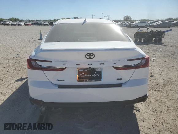 2025 Toyota Camry LE with VIN 4T1DAACK9SU118959, listed as a Copart auction lot 50041825 with 449 mi miles and Salvage Title. Bid and sale history available at carsss.com. Image 6.