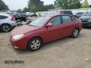 2009 Hyundai Elantra GLS with VIN KMHDU46D19U706984, listed as a Copart auction lot 59343595 with Not provided miles and Salvage title. Bid and sale history available at DreamBid. Image 1.
