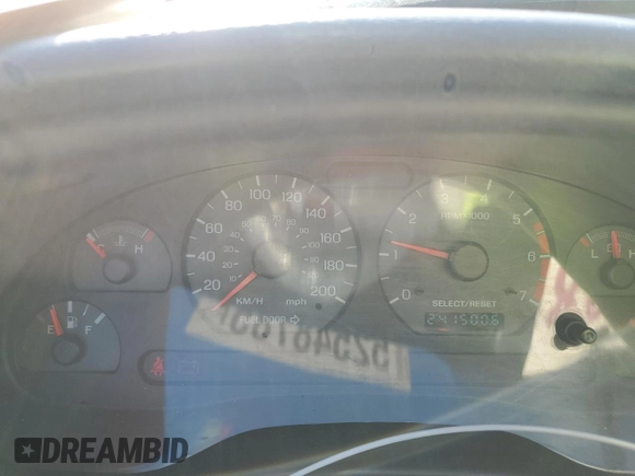 2000 Ford Mustang with VIN 1FAFP4049YF202317, listed as a Copart auction lot 52548785 with 241,500 mi miles and Salvage Title. Bid and sale history available at carsss.com. Image 9.