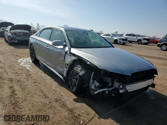 2012 Audi A8 with VIN WAURVAFD8CN018131, listed as a Copart auction lot 54260395 with 98,706 mi miles and Salvage title. Bid and sale history available at DreamBid. Image 13.