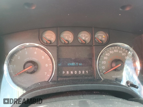 2010 Ford F-150 XL with VIN 1FTEW1C8XAFB04716, listed as a Copart auction lot 65761825 with 69,683 mi miles and Salvage title. Bid and sale history available at DreamBid. Image 9.