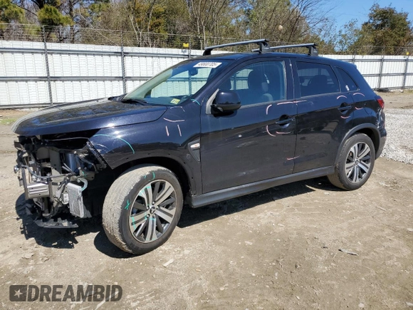 2022 Mitsubishi Outlander Sport ES with VIN JA4ARUAU1NU023512, listed as a Copart auction lot 49800705 with 17,949 mi miles and Salvage Title. Bid and sale history available at carsss.com. Image 1.