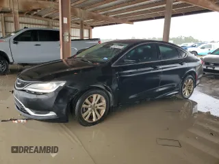 2015 Chrysler 200 Limited with VIN 1C3CCCAB5FN696697, listed as a Copart auction lot 54257955 with 185,444 mi miles and Salvage Title. Bid and sale history available at DreamBid. Image 1.