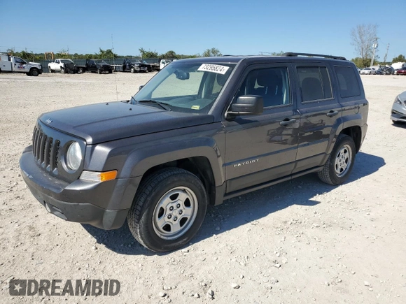2016 Jeep Patriot Sport with VIN 1C4NJPBA1GD514993, listed as a Copart auction lot 73295824 with 100,741 mi miles and Salvage title. Bid and sale history available at DreamBid. Image 1.