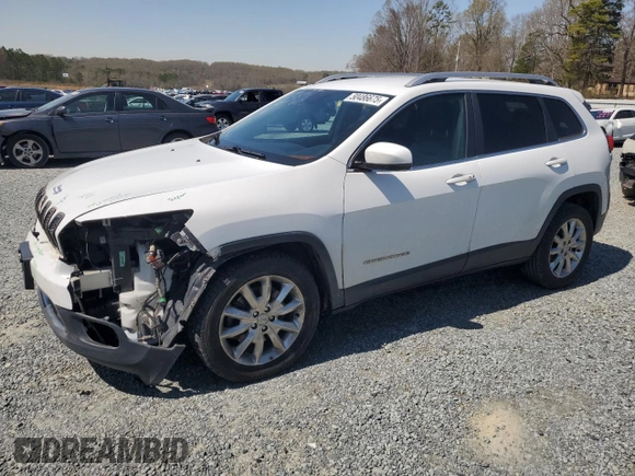 2017 Jeep Cherokee Limited with VIN 1C4PJLDB2HW516457, listed as a Copart auction lot 50486675 with 106,263 mi miles and Salvage Title. Bid and sale history available at carsss.com. Image 1.