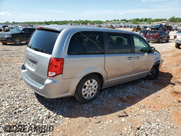 2018 Dodge Grand Caravan SE Plus with VIN 2C4RDGBG9JR176504, listed as a Copart auction lot 53488885 with 95,039 mi miles and Salvage Title. Bid and sale history available at DreamBid. Image 3.