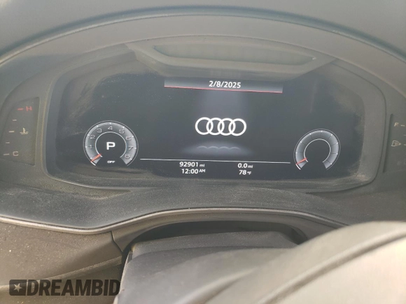 2019 Audi Q8 Premium z VIN WA1AVAF1XKD013310, wystawiony jako Copart lot #54313555 z przebiegiem 92 901 mil mil oraz Nie do naprawy • Non repairable. Historia ofert i sprzedaży dostępna na DreamBid. Obrazek 9.