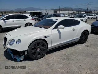 2013 Bentley Continental GT with VIN SCBFT7ZA5DC081820, listed as a Copart auction lot 52598954 with 25,484 mi miles and . Bid and sale history available at DreamBid. Image 1.