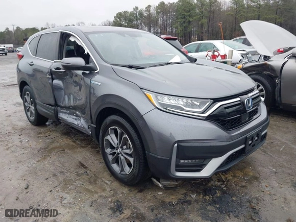 2020 Honda CR-V Hybrid EX-L with VIN 7FART6H8XLE011609, listed as a IAAI auction lot 41573897 with 95,966 mi miles. Bid and sale history available at carsss.com. Image 1.