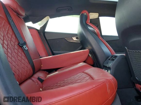 2018 Audi S5 Sportback Prestige z VIN WAUC4CF54JA097251, wystawiony jako Copart lot #56038824 z przebiegiem Nie podano mil oraz Szkoda całkowita • Salvage title. Historia ofert i sprzedaży dostępna na DreamBid. Obrazek 10.