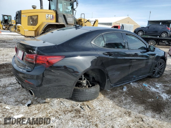 2018 Acura TLX w/A-SPEC Pkg with VIN 19UUB3F64JA004302, listed as a Copart auction lot 41686885 with 49,710 mi miles and Salvage Title. Bid and sale history available at carsss.com. Image 3.