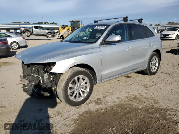 2013 Audi Q5 Premium with VIN WA1CFAFPXDA064787, listed as a Copart auction lot 89256705 with 130,529 mi miles and Salvage Title. Bid and sale history available at carsss.com. Image 1.